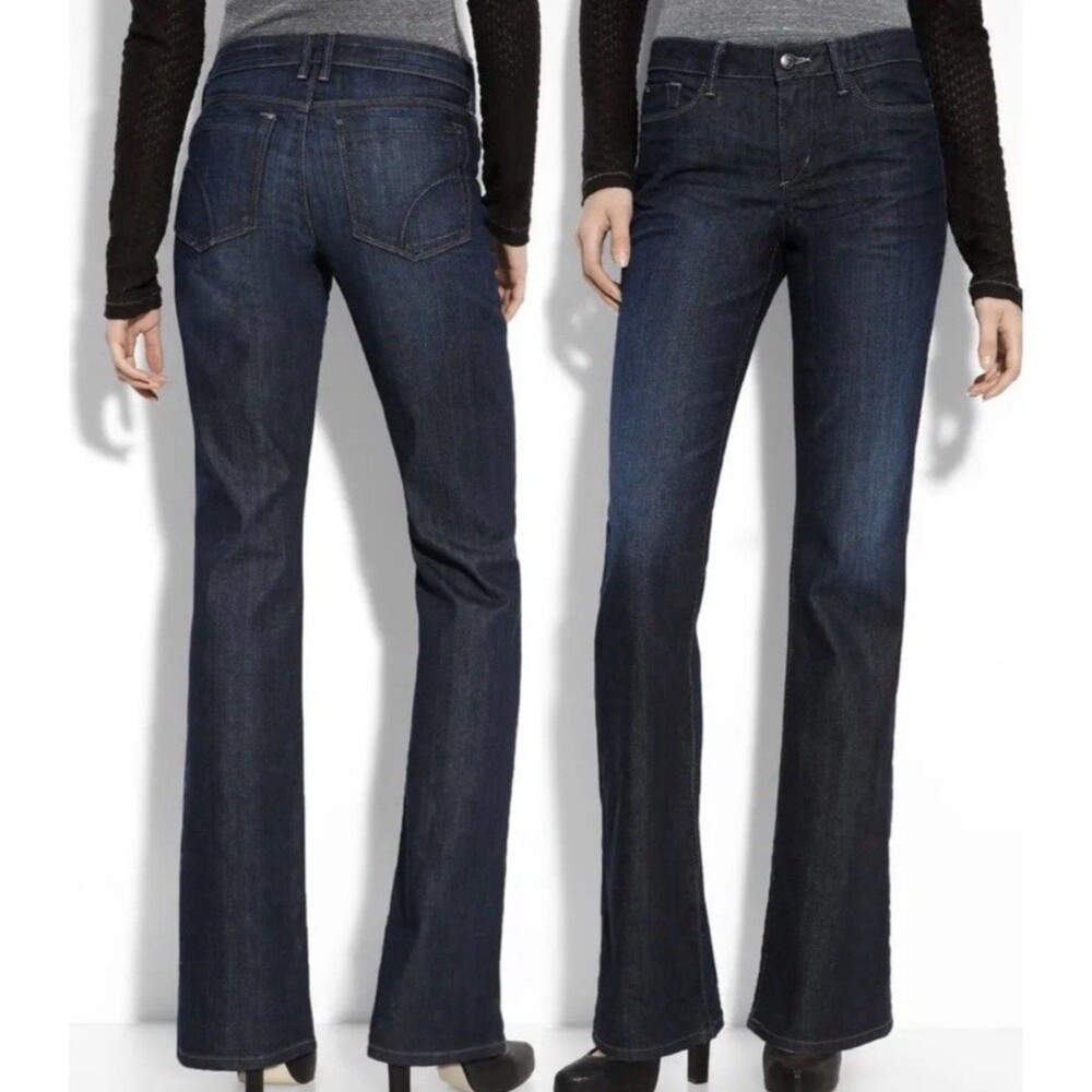 Joe's Jeans Muse Bootcut Flare Jeans in "Perry" Dark Blue Wash Size 31 EUC!!